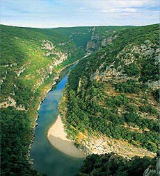 Les gorges de l'Ardèche